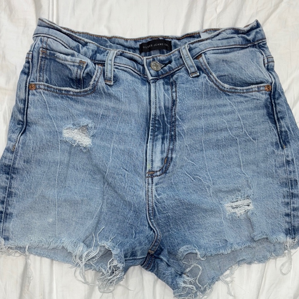 Silver Jeans Distressed Denim Shorts